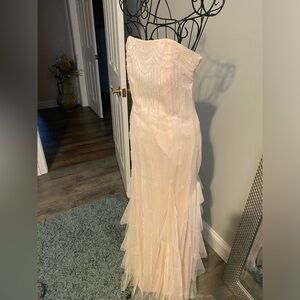 Vintage Jessica McClintock light pink dress